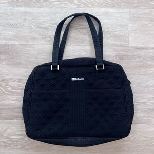 Vera Bradley Quilted Laptop Bag Black